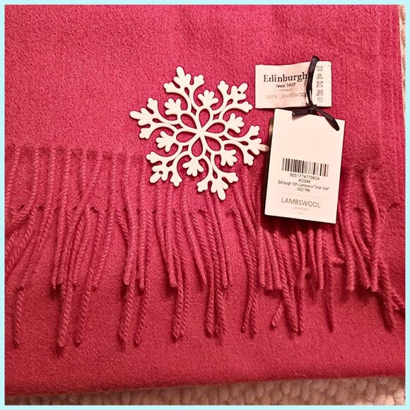 100% Lambswool Scarf Hypoallergenic SCOTTISH IMPORT THINK SOFT WARM TARTAN NWT - Picture 6 of 9